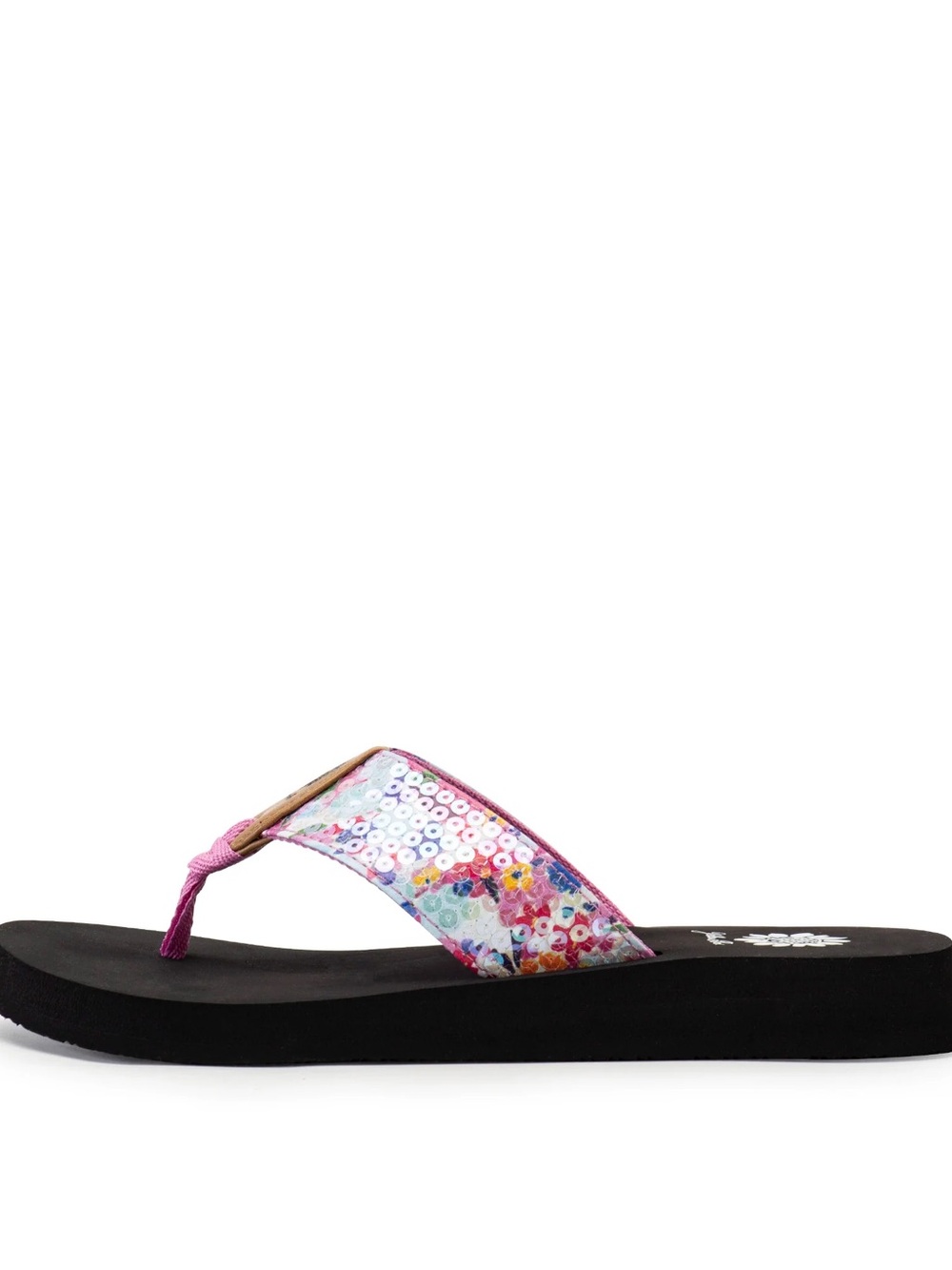 YELLOW BOX FRANCES PURPLE MULTI  FLIP FLOPS MEDIUM WIDTH NEW IN BOX